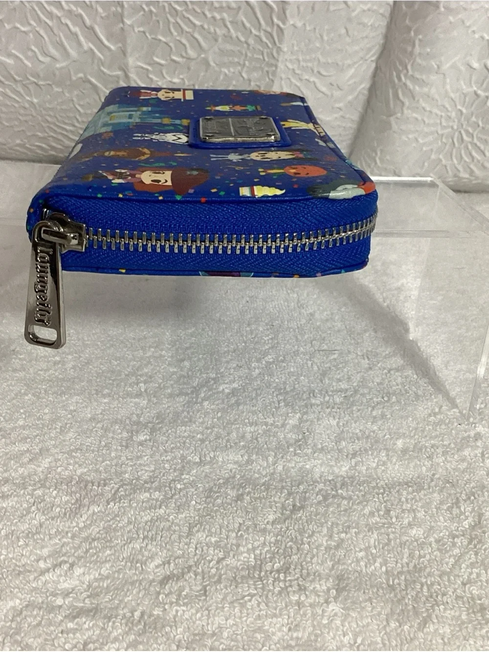 Loungefly Disney Parks 2020 Chibi Character Icons Large Zip Wallet EUC